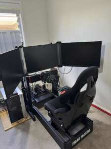 Sim Racing Rig - Active Pedals/TR160 Trak Racer - LIKE NEW