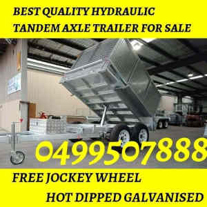 10×5 top galavinsed tandem axle trailer for sale 