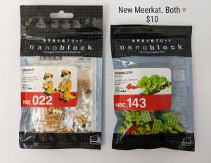 NEW Nanoblock Meerkats - Micro-Sized Building Blocks Chameleon Set