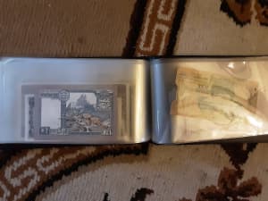 Private coin and notes collection 