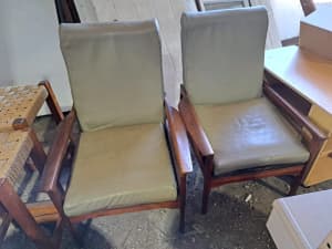 2 mid century Fler armchairs