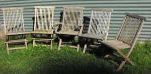 Outdoor Teak Folding Chairs