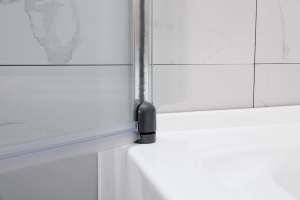 Frameless Shower Screen Bathtub Pivot Panel 6mm TG 1500H DIY Sydney