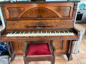 Free antique piano and stool