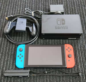 Nintendo Switch Neon Console with Accessories
