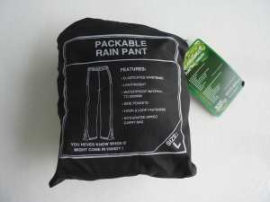 Waterproof Rain ( 3,000mm) Pants Packable
