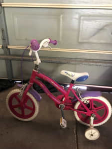 14 inch Polly girls pink bike 