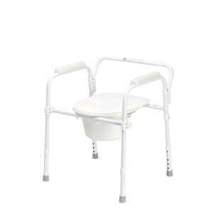 ADJUSTABLE over toilet Commode Chair / Beside Bed 