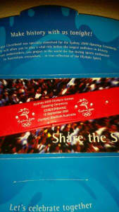 Sydney 2000 Olympic Games opening ceremony Red Flashing wristband