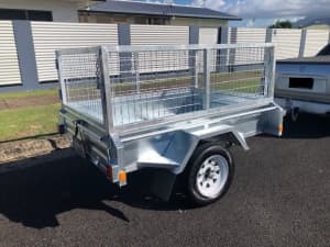 Available Now 6x4gal Box Trailer comes with cage, spare wheel & Rego