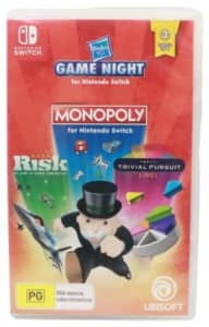 Hasbro Game Night (Risk ,Monopoly, Trivial Pursuit) , 057200019147