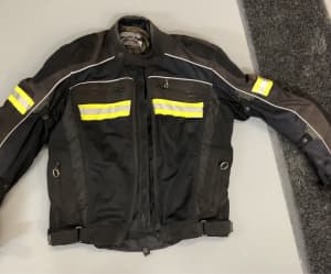 Motorcycle textile RJays jackets and hi vis vest