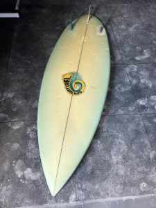 Vintage supa natural surfboard