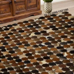Modern rug cowhide leather handmade patchwork rug new floor rugs 72