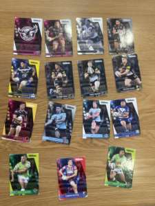 2019 nrl cards one silver card different pieces for each one
