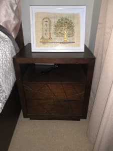 Wooden Bedside Tables x 2