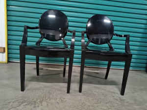 Ghost chairs black x2