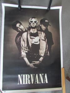 Poster Nirvana. from 1990s.