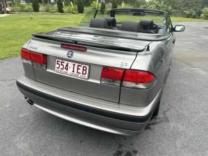 2002 SAAB 9-3 MY03 4 SP AUTOMATIC 2D CONVERTIBLE, 5 seats