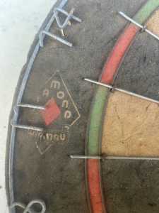 Vintage dart board by Winmau a British board