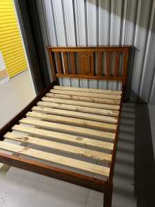 Wooden double bed frame delivery available