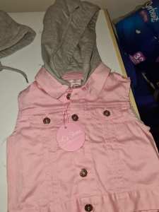 La sienna jean jacket vest brand new with tags size 2 