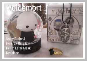 NEW Harry Potter:Voldemort Snow Globe, Death Eater Mask & Horcrux Ring