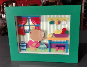 Kids Picture in a Green Frame