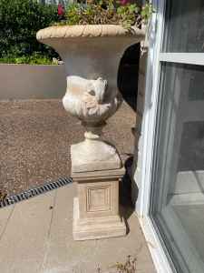 Cement urn and stand