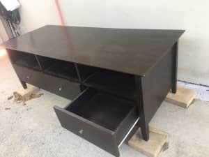 TV Cabinet Heavy Duty Timber Unit with drawers