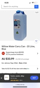 Willow Water Carry Can - 20 Litre, Blue