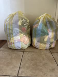 Two bags baby girls clothes