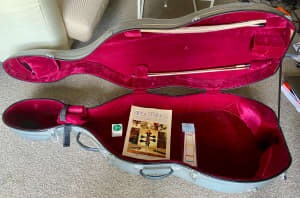 4/4 Full sided Cello with Hard Case