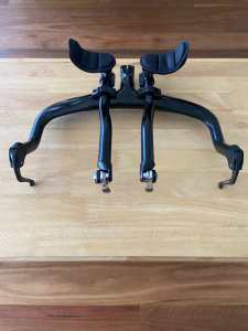 PROFILE full carbon aero bars with Durace brake levers and gear shifte