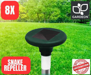 8x Snake Repeller Solar LED Power Pest Repellent - Limited Stock