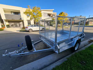 8X5 trailer for hire with 900MM cage BLACKTOWN AREA