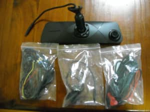 INTERIOR REAR VIEW MIRROR, FRONT DASH CAM WITH REVERSE CAMERA