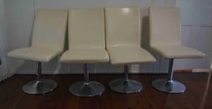 Four Swivel Dining Chairs 1970s