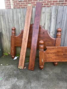 King Size 5 Piece Solid Timber Bed