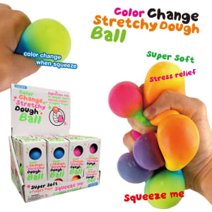 (12 boxes)Stretchy Dough squishy stress Ball with display box,36 balls
