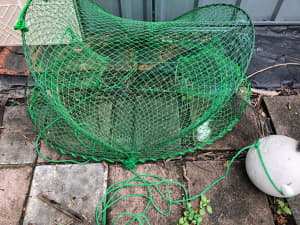 Large Green Crab Catcher with Float Marker