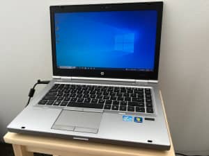 HP EliteBook 8460p laptop - i5 CPU, 8Gb RAM, 120 Gb SSD