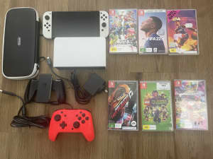 Nintendo Switch OLED - Console and games bundle Excellent Condition!!