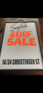 Used Surf Sale: Wetsuits/ Surfboards: SAT 23 MAR: 10am-2pm