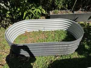 Colorbond steel planters for garden