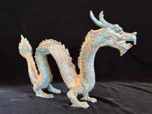 Antique Bronze, Dragon Statue - SE Asian Provenance