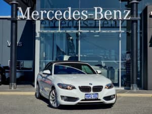2015 BMW 2 Series F23 220i Luxury Line White 8 Speed Sports Automatic Convertible