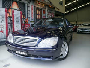 2002 Mercedes-Benz S-Class V220 S600 L Tanzanite Blue 5 Speed Automatic Sedan