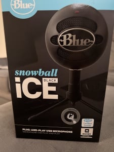 Microphone snowball Ice black in box