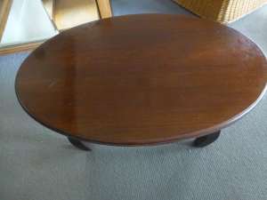 Oval Coffee Table Handcrafted from solid hardwood